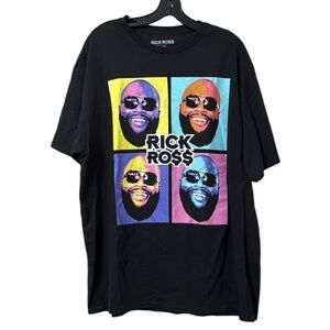 Philcos Rick Ross Pop Art Cotton Graphic T-Shirt Size XL